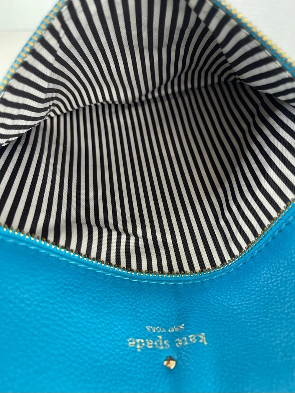 kate spade Teal Pebbled Leather Crossbody